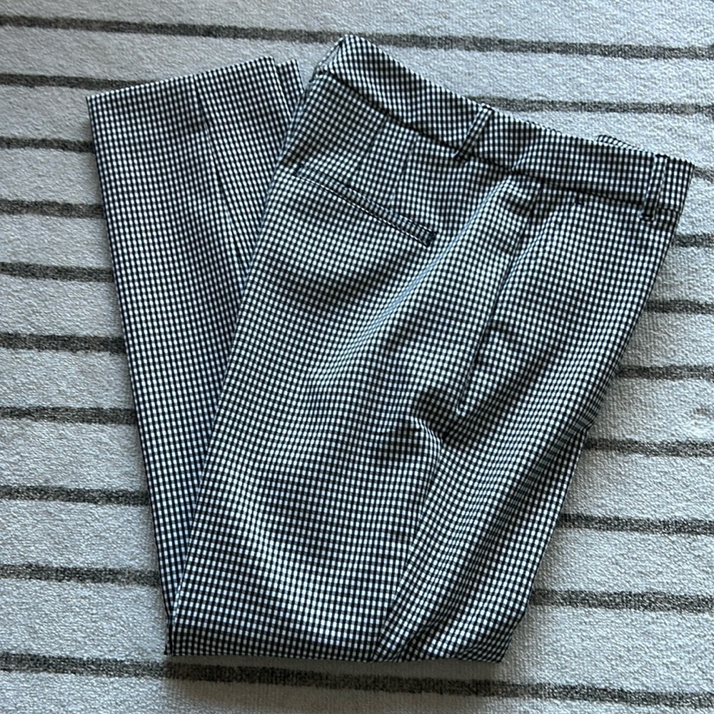 Checkered ankle pant